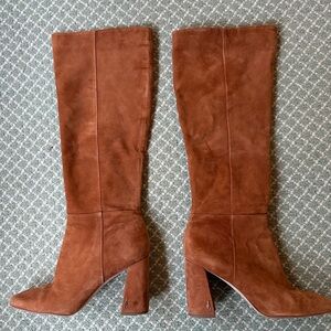 Sam Edelman Knee-High Brown Suede Boots